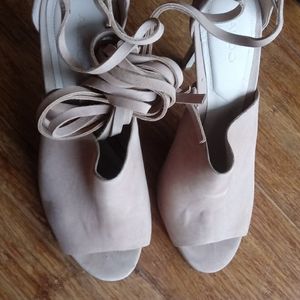 Aldo Peep toe ankle strap heels